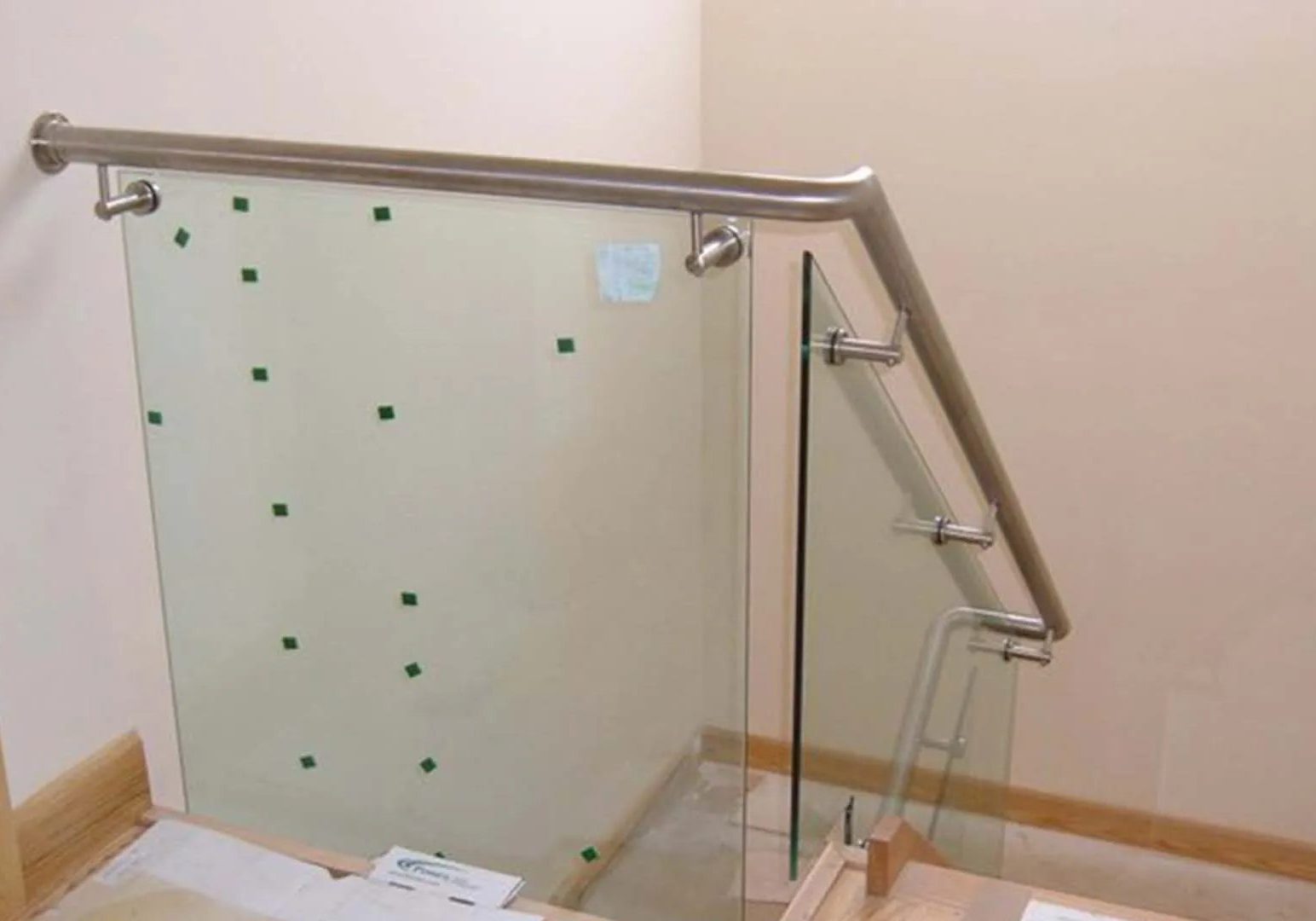 metal & glass handrails